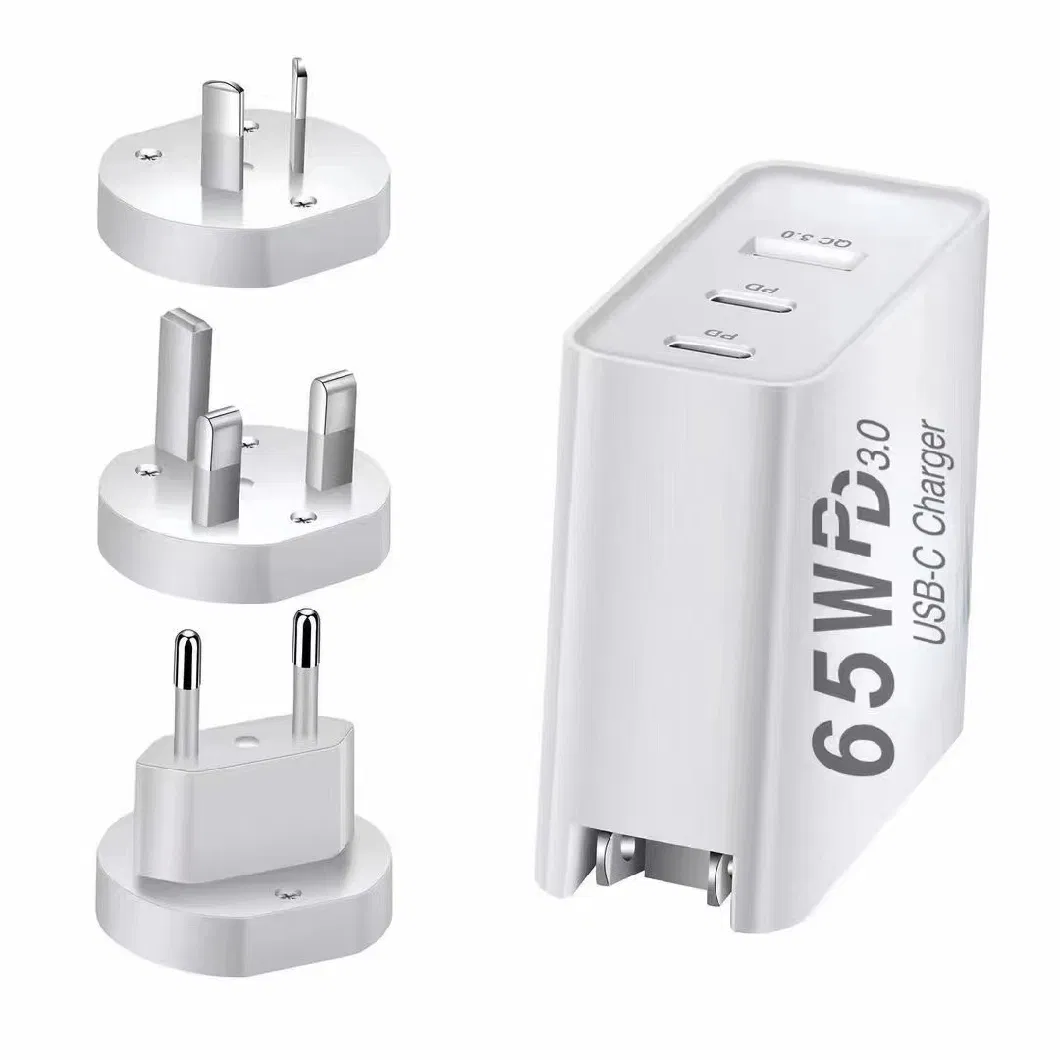 Factory OEM Top Quality Dual USB Pd Fast Charger 20W USB-C Phone Charger 25W40W/65W/